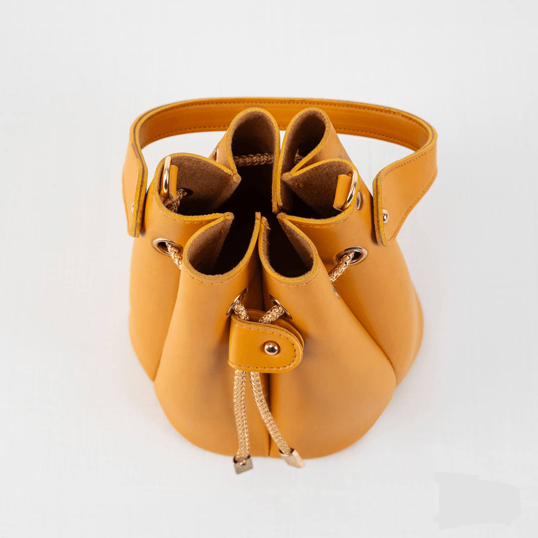 Sleek Black Leather Bucket Bag - Effortless Style and Versatility - Bags online