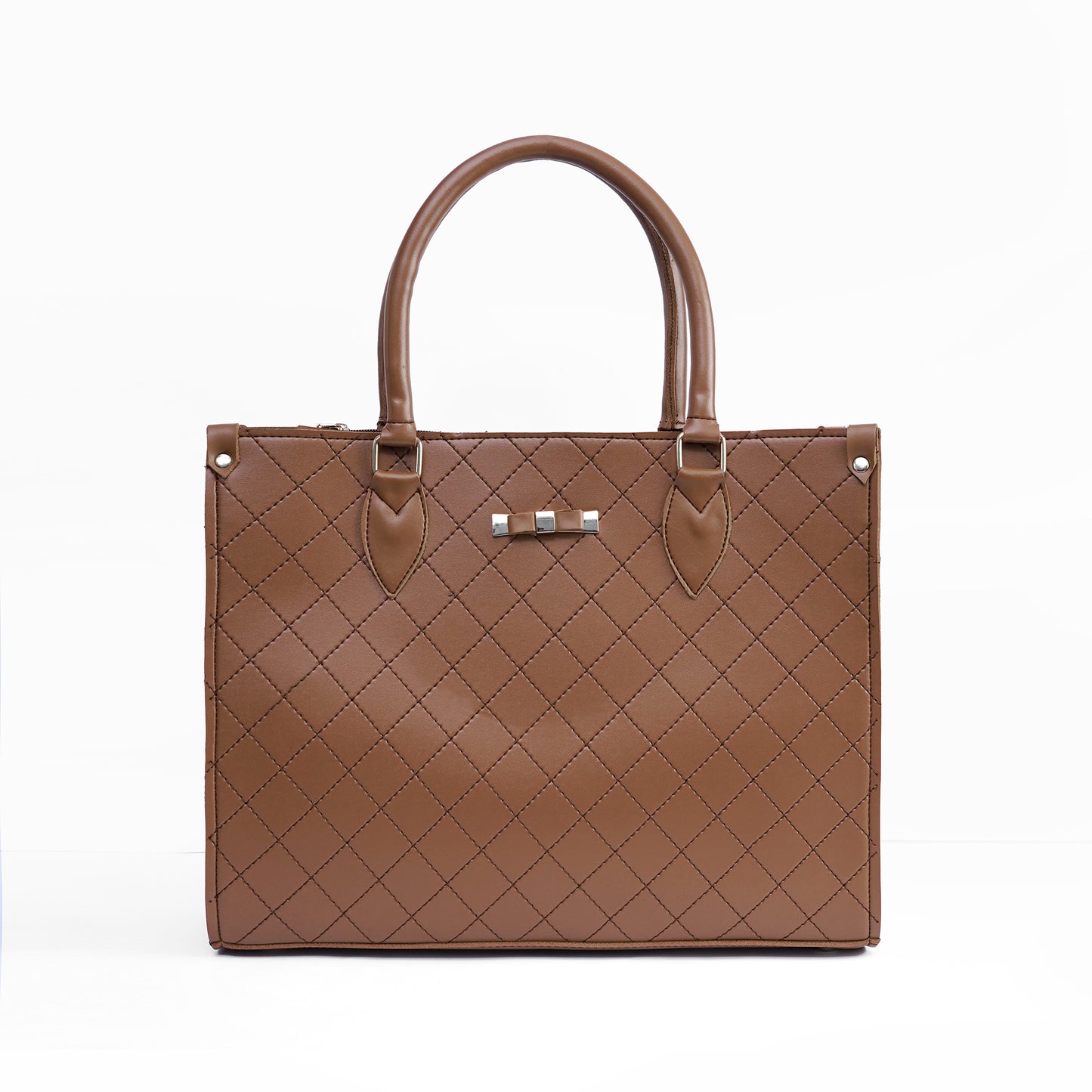 Brown diamond-stitched ladies handbag Pakistan