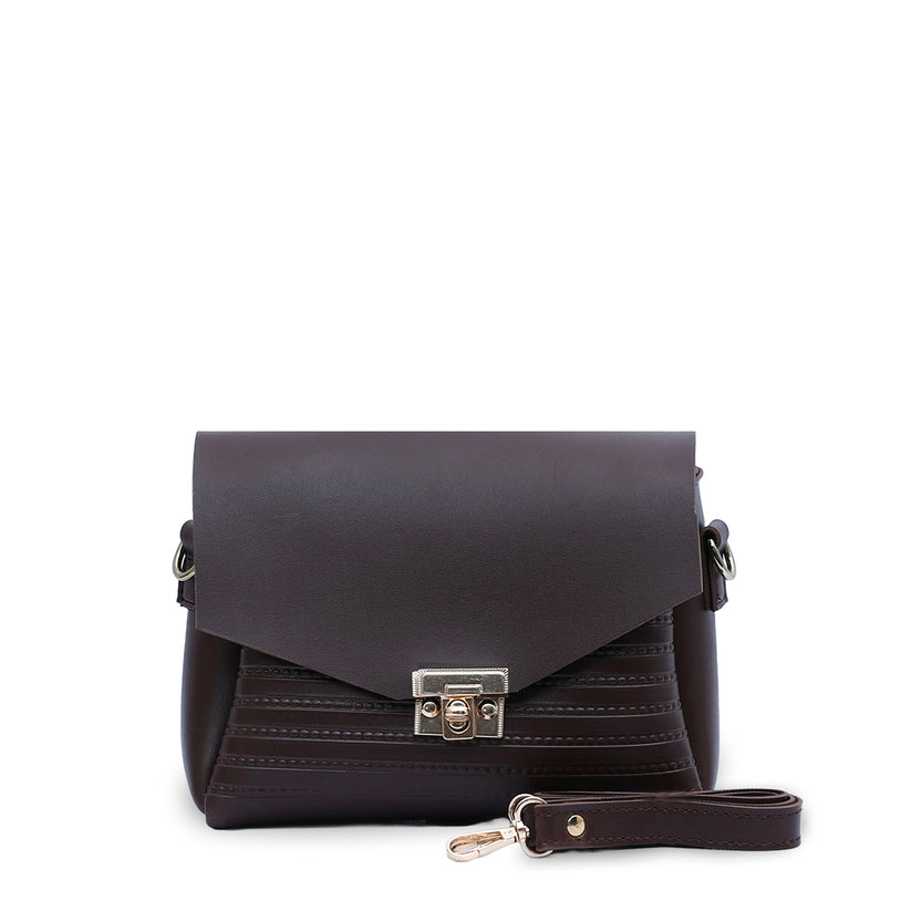 Hand bag 4 PC set Chocolate Brown - Bags online