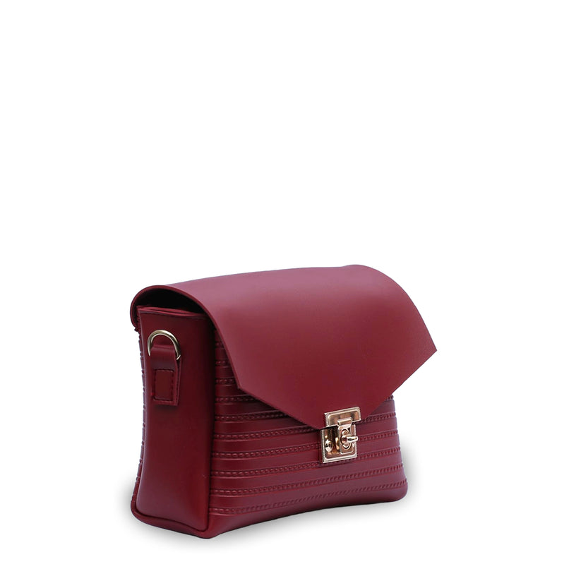 Hand bag 4 pcs set Maroon - Bags online
