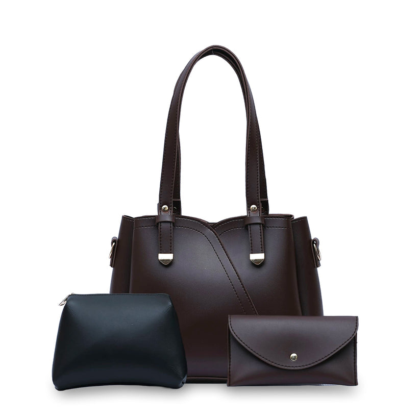 Hand bag 2 three pcs set Black - Bags online
