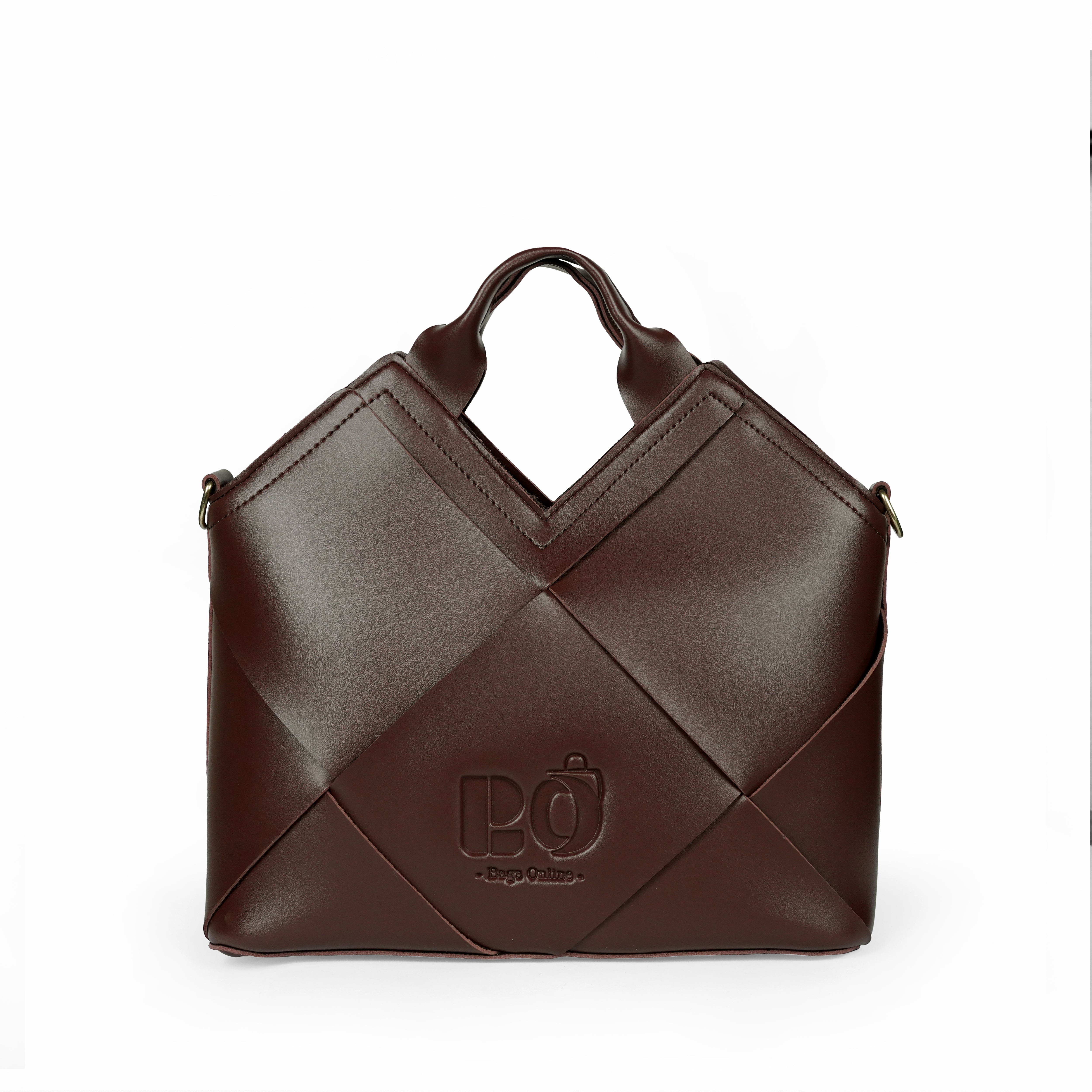 Chocolate Brown Handbag for Women Premium Structured Bag