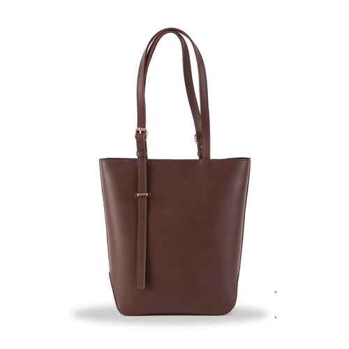 Elegant Brown Leather Tote Bag - Classic and Functional for Everyday Use - Bags online