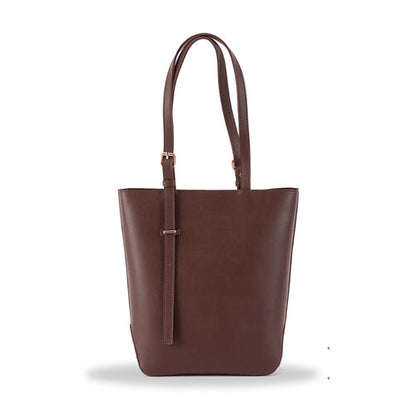 Elegant Brown Leather Tote Bag - Classic and Functional for Everyday Use - Bags online