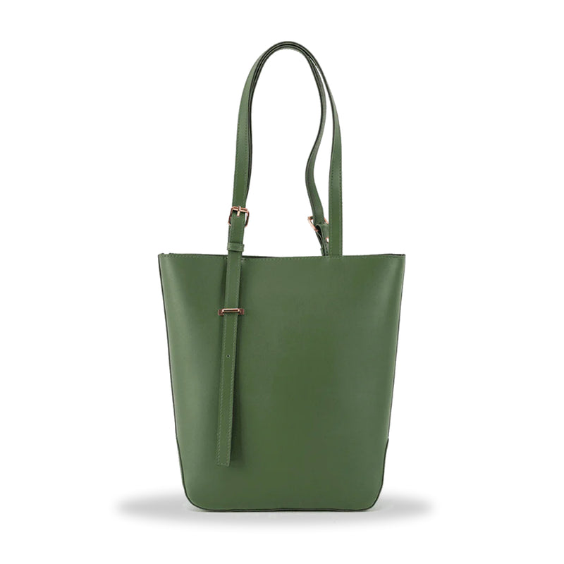 Elegant Green Leather Tote Bag – Perfect for Everyday Use in Pakistan - Bags online