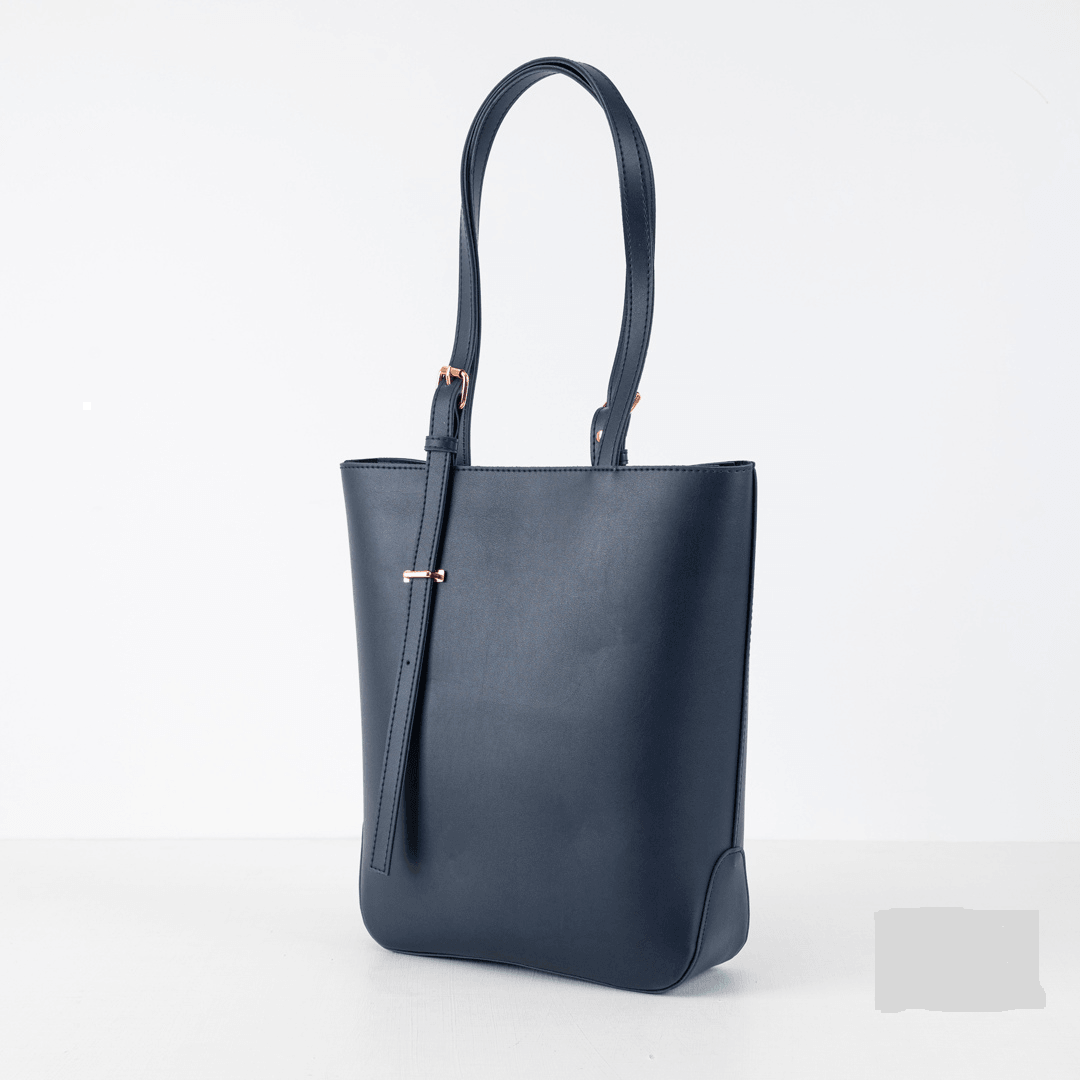 BLUE Leather Tote Bag – Ideal for Everyday Use in Pakistan - Bags online
