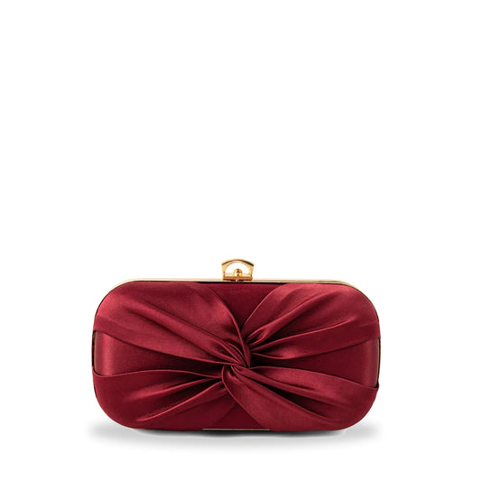 Elegant Pearl Accent Red Clutch – A Timeless Evening Essential - Bags online