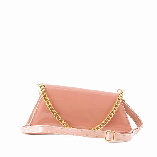 Trendy Blush Pink Handbag with Gold Chain | Your Go-To Everyday Bag - Bags online