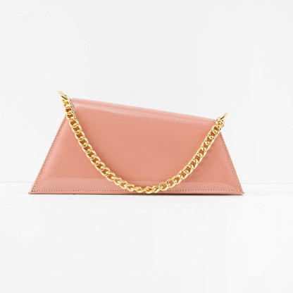 Trendy Blush Pink Handbag with Gold Chain | Your Go-To Everyday Bag - Bags online