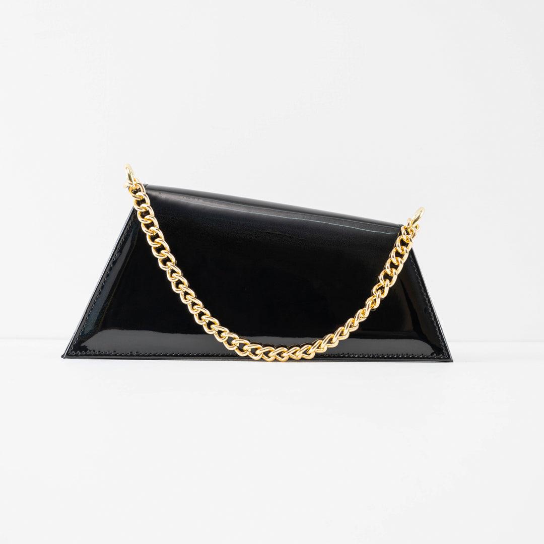 Handbag with Gold Chain | The Ultimate Black - Bags online