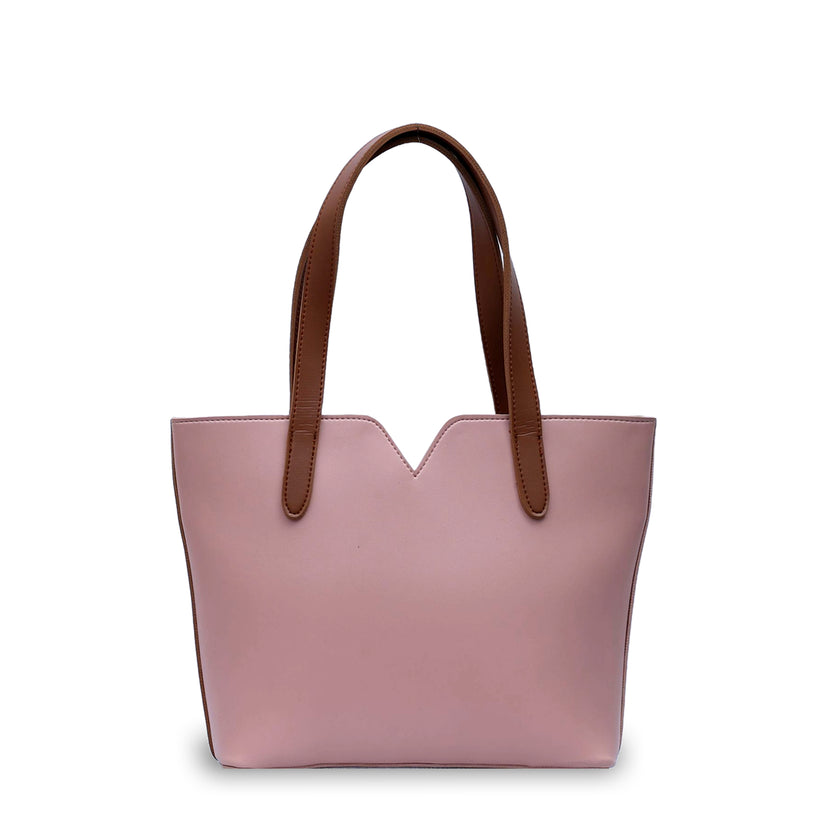 Hand bag 3 Two tone Pink and Brown - Bags online