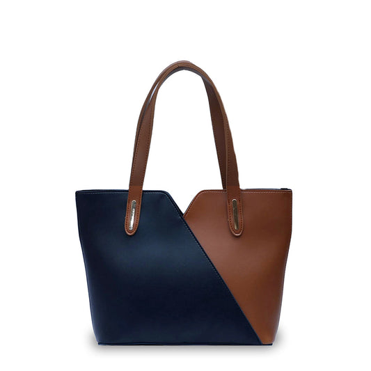 Hand bag 3 Two tone Blue and brown - Bags online