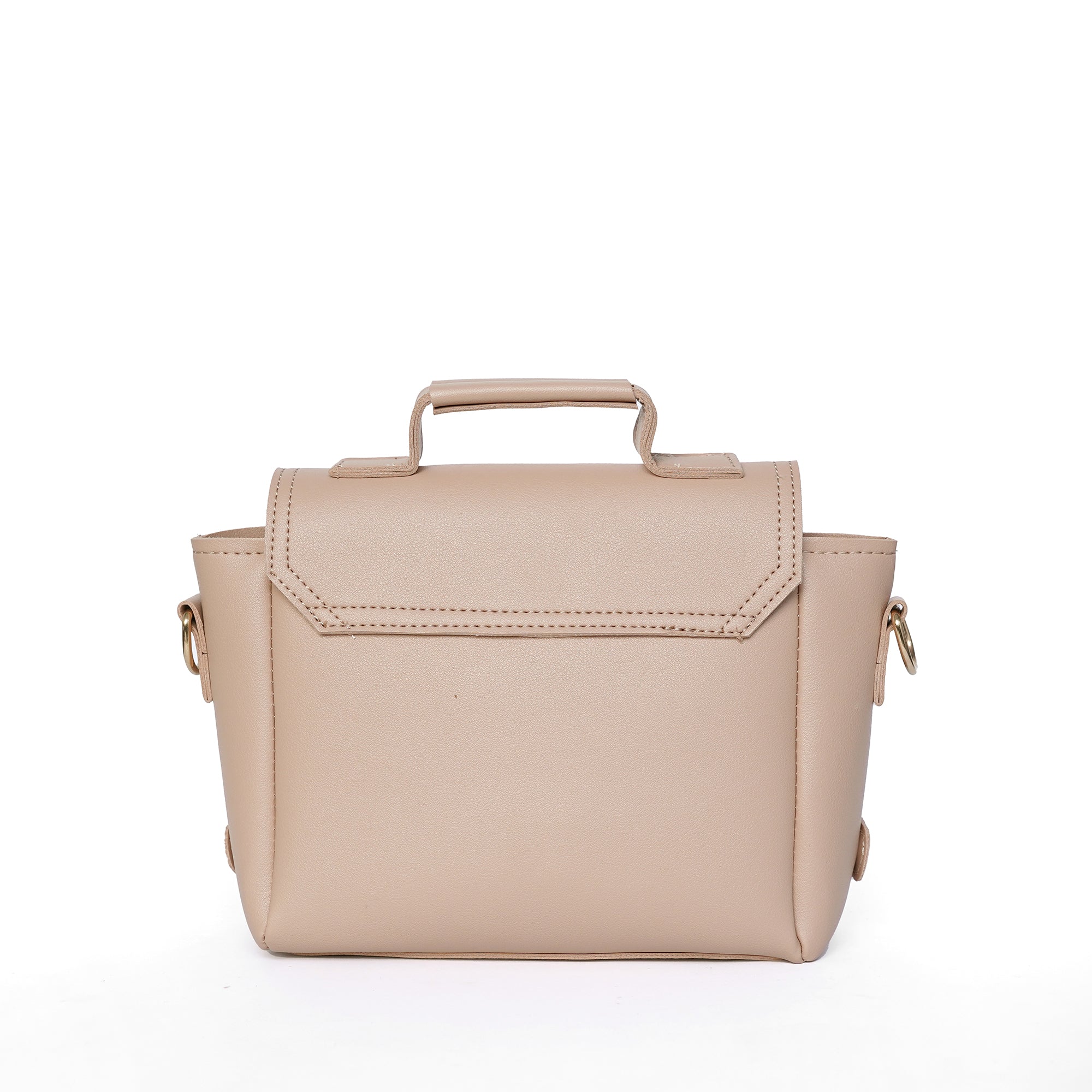 Pink ladies satchel shoulder bag – back view