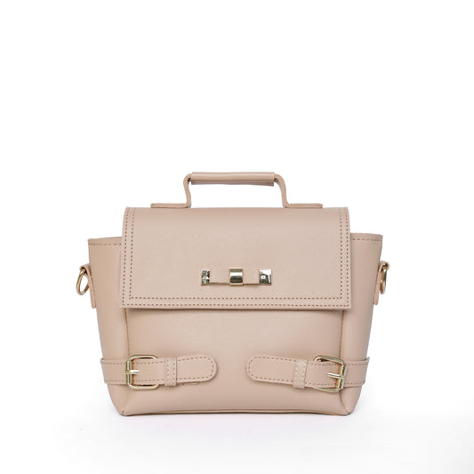Pink ladies satchel shoulder bag – front view