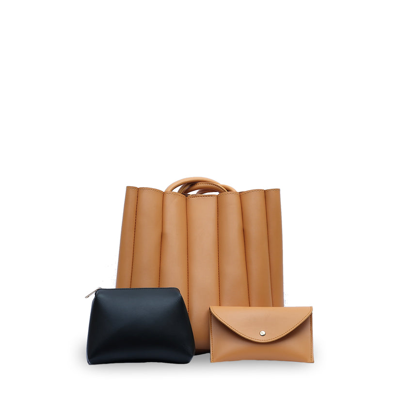 Verticle tote mustard - Bags online
