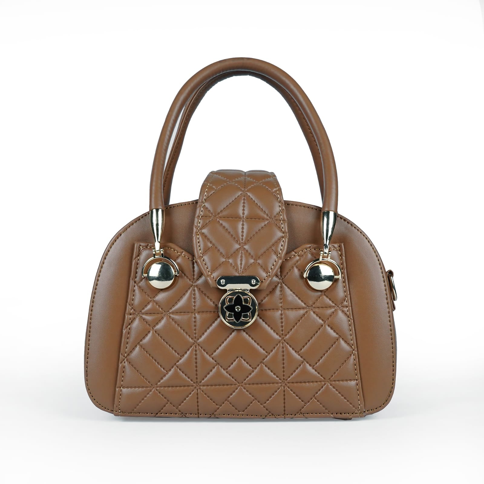 Brown Quilt Handbag