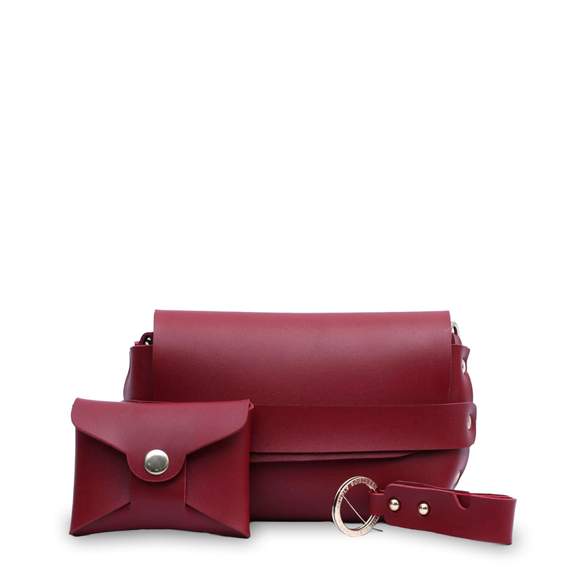 Cross body 3 PC Maroon - Bags online