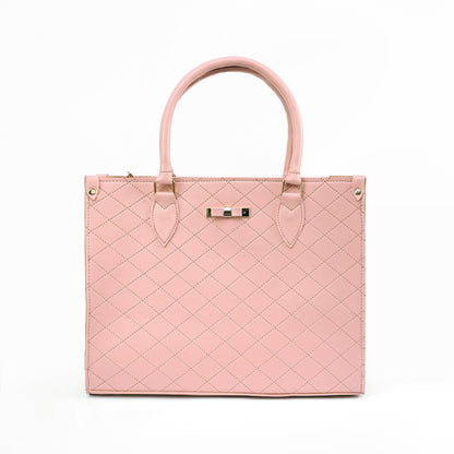 Pink Diamond-Stitched tote bag Pakistan | Trendy Ladies Tote for Women